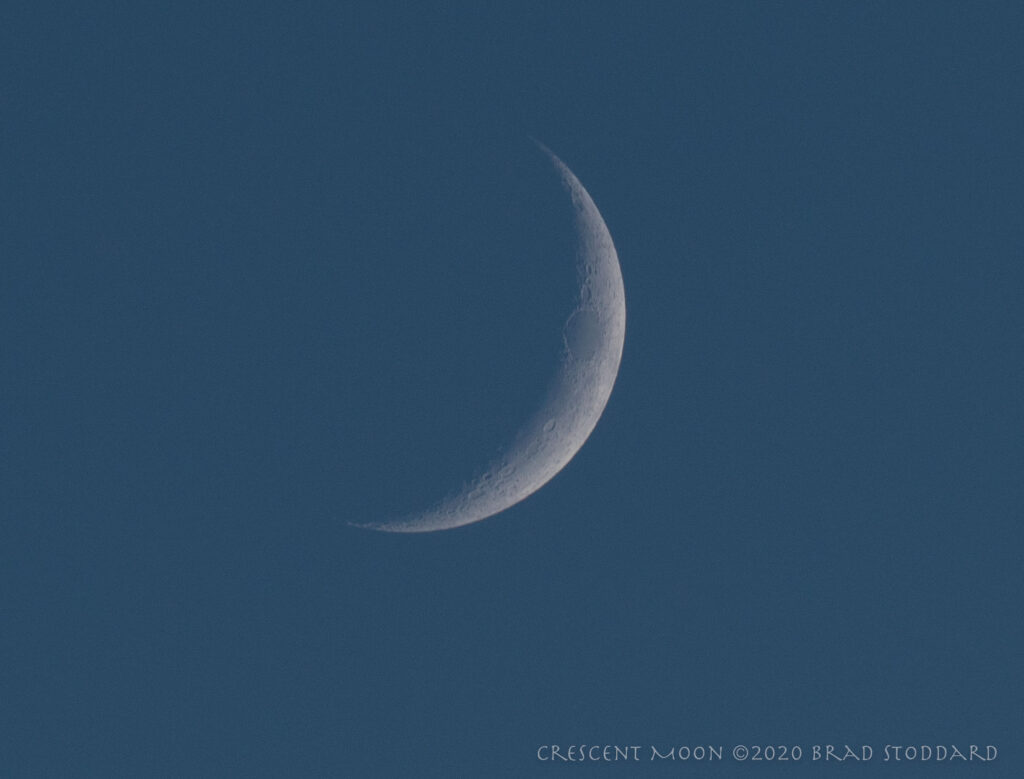 Crescent Daytime Moon 2020