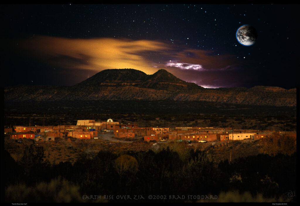 Earth Rise Over Zia (Pueblo)