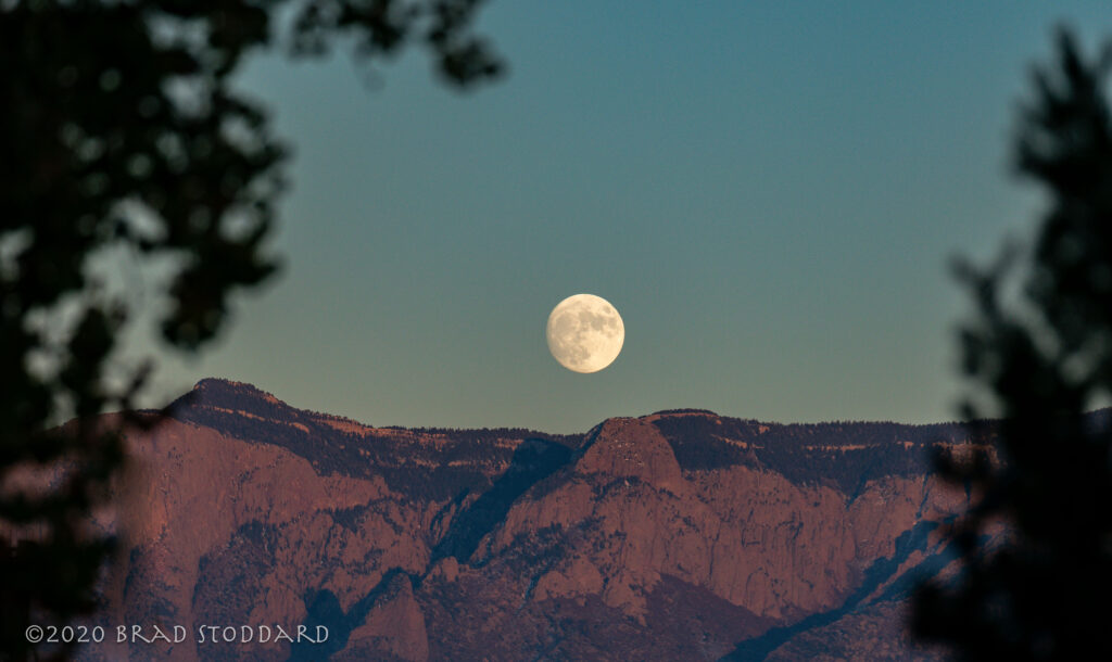 Full Moon over Sandia Mountain #1