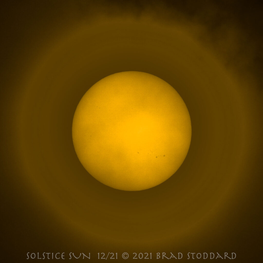 Solstice Sun 12/21/2021